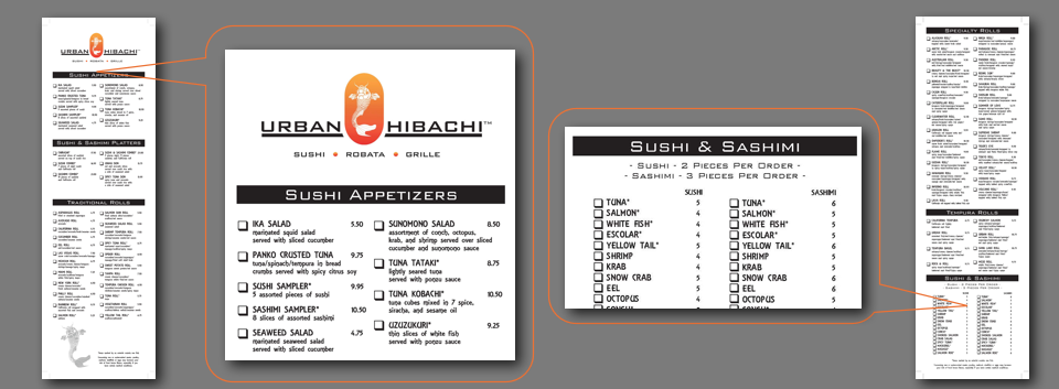 Sushi Menu Sushi Menu